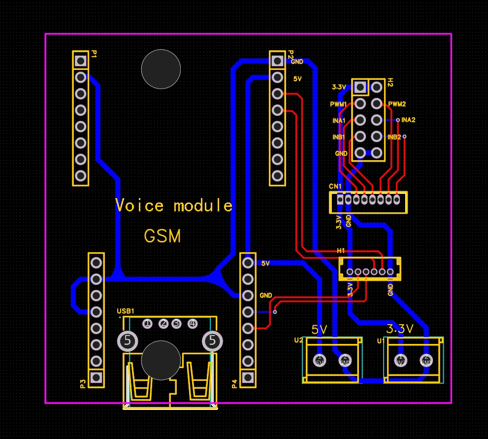 Expansion PCB — layout